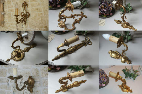 Stock grenier – Appliques 1 branche Stock grenier – Appliques 1 branche