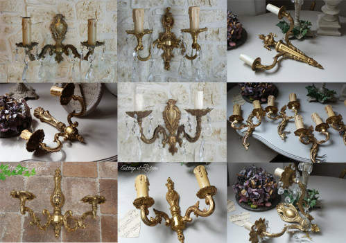 Stock grenier – Appliques 2 branches Stock grenier – Appliques 2 branches