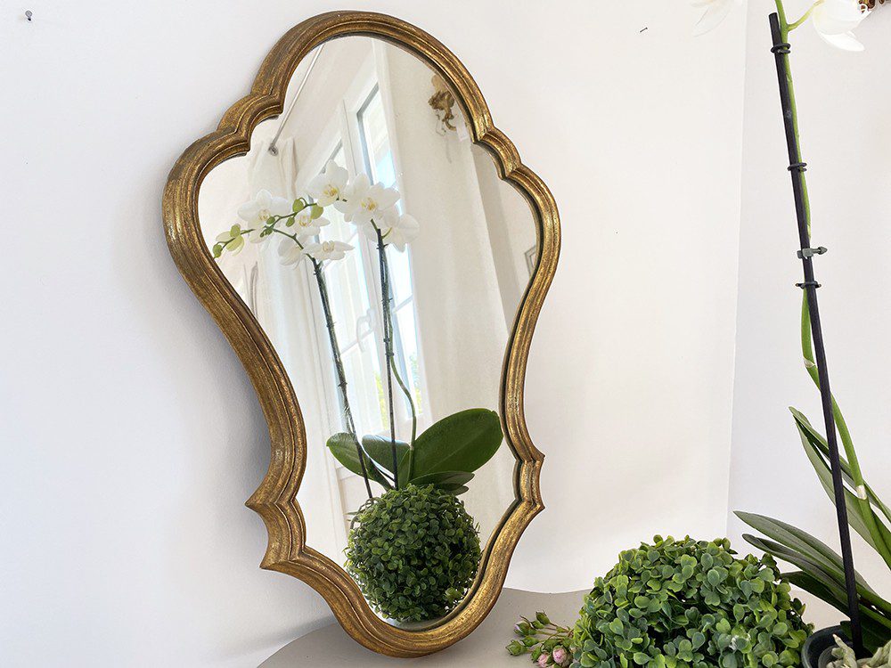 STOCK-MIR-V.09 Miroir ancien vendu dans son jus ou relooké patiné Cottage et Patine